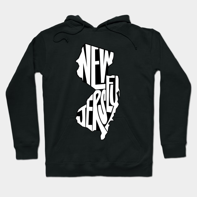 New Jersey - black Hoodie by mmirabella